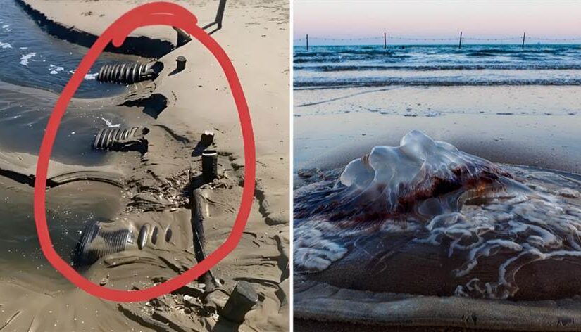 阿嬤傳海邊照問「這能撿嗎」，他放大看清圖中「塑膠殼」 全身發毛：別想打它的主意啊