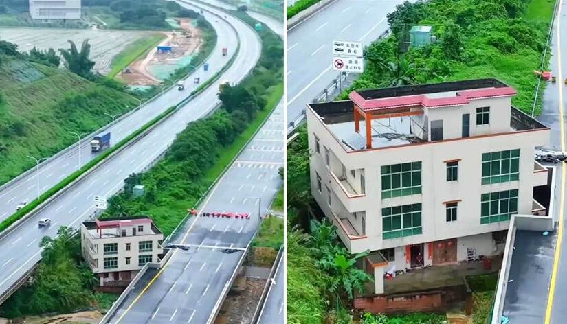 「最慘釘子戶」當時給500萬不搬，現困馬路中間進退兩難，網友：看似輸了實則賺了！