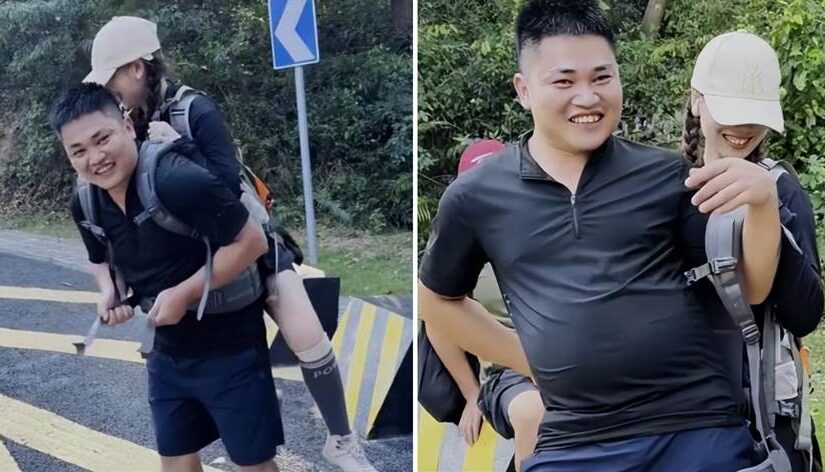 女子「登山腳扭傷」，被陌生小伙「背40分鐘」下山，噁心的一幕出現了…
