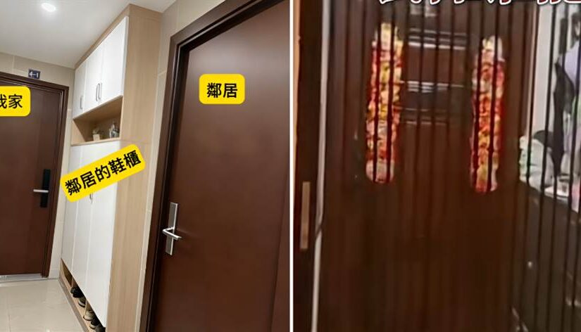 惡鄰鞋櫃堵門口！我想「抬頭不見低頭見」算了…婆婆來訪「1張字條」貼上去，沒多久鞋櫃不見了