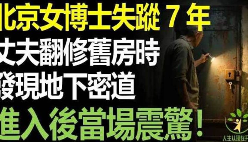 女博士在家中失蹤7年，丈夫苦尋無果，直到裝修房子時發現地下密道，進入後丈夫當場驚呆！