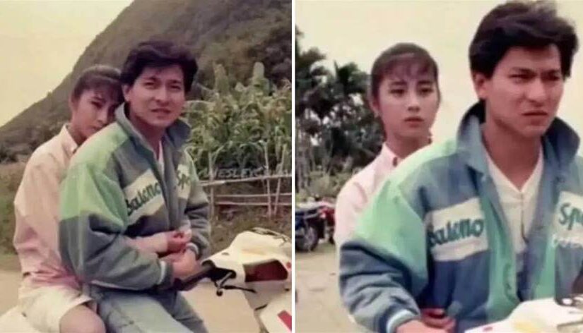 40年前舊照，劉德華後座「女生」氣質長相絕佳，看著像王祖賢，她到底是誰…