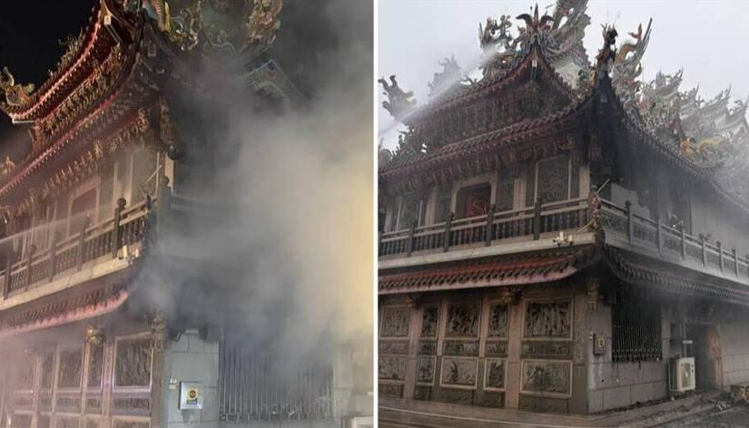 快訊/雲林「全國最多分靈財神廟」 燒起來！濃煙狂竄畫面曝