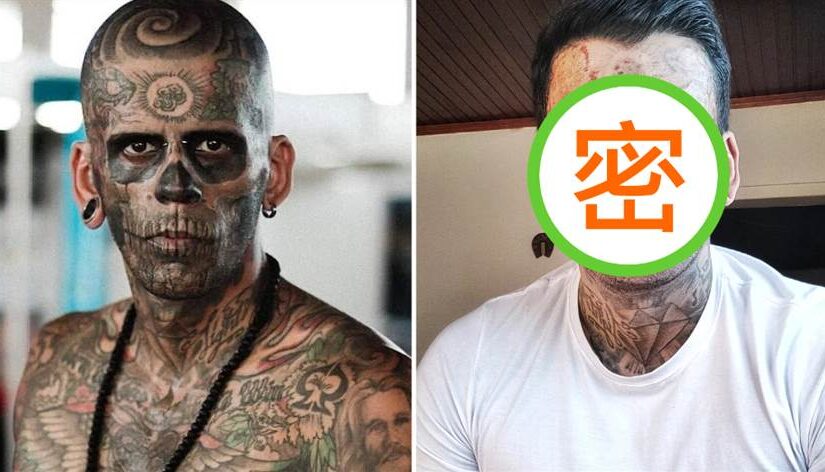 全身95%面積刺青！男自嘲「不像人」忍痛3倍手術洗掉「真實模樣曝」網友：太殘酷…