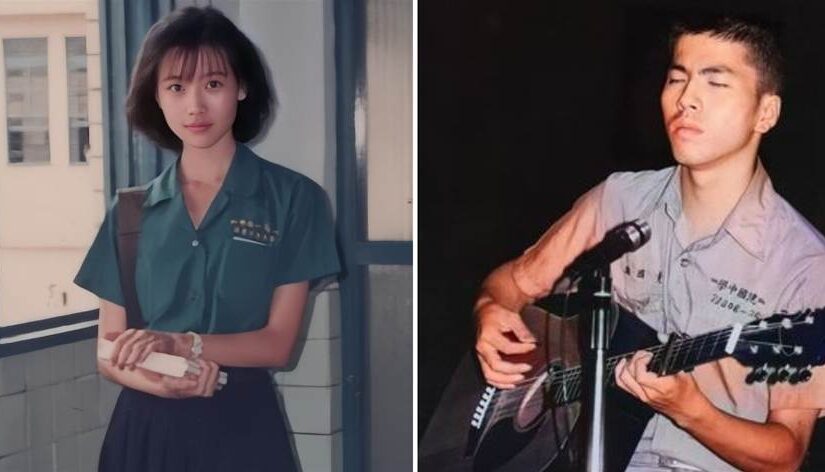 演藝圈夫妻檔曬「建中北一女制服照」，老婆從小美到大！網認不出他：以為蕭敬騰