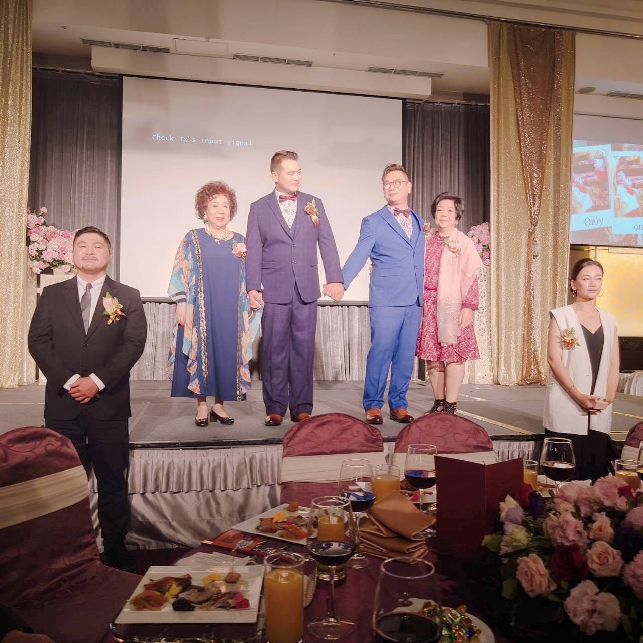 黃越綏牽乾兒子走進婚禮,一段母子緣分讓全場紅了眼