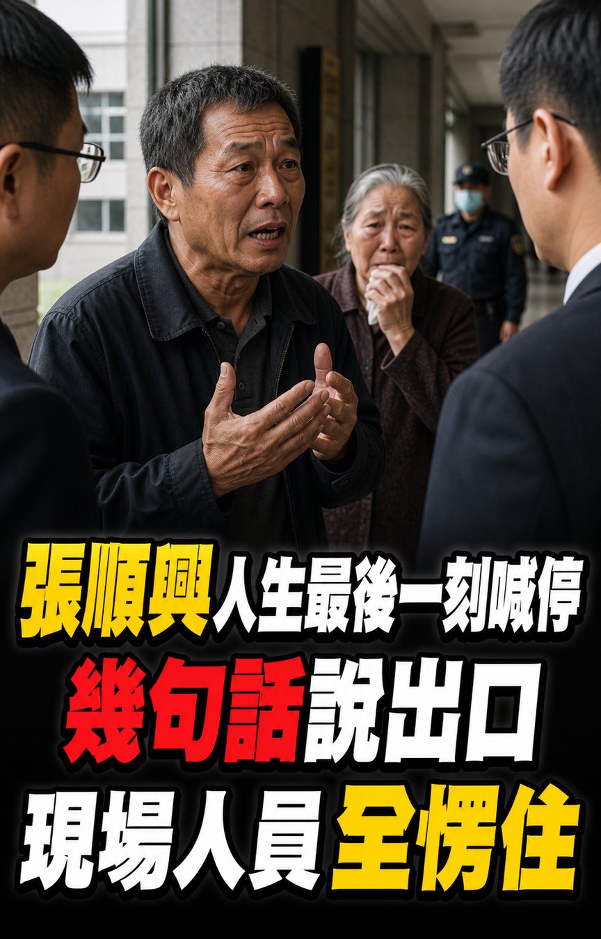 張順興人生最後一刻喊停,幾句話說出口,現場人員全愣住