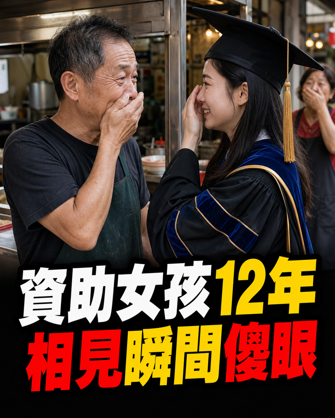 台南老闆資助女孩12年,博士畢業赴台報恩,相見瞬間他傻眼