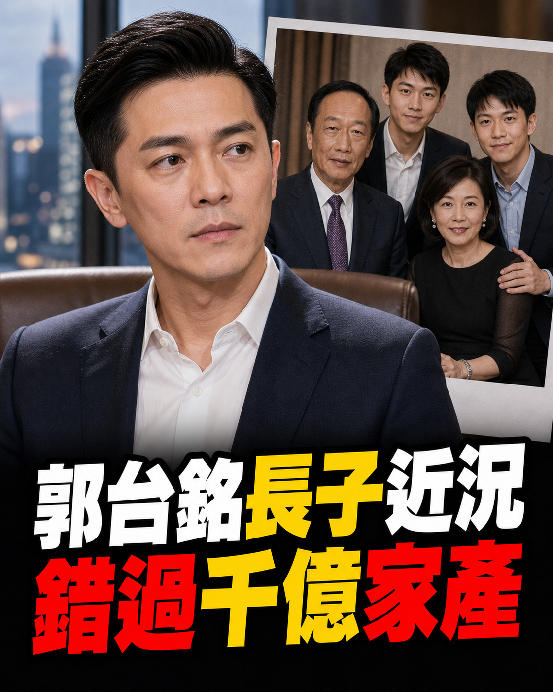 郭守正錯過千億家產真相曝光,郭台銘長子人生比外界想得苦