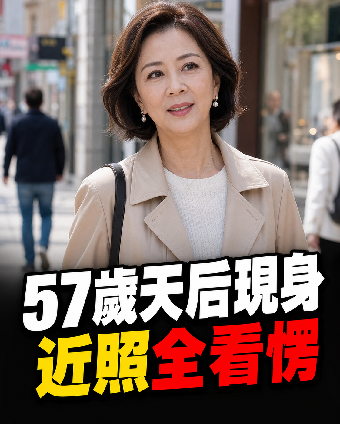 57歲主持天后神隱半年後現身,街頭近照曝光網友全看愣