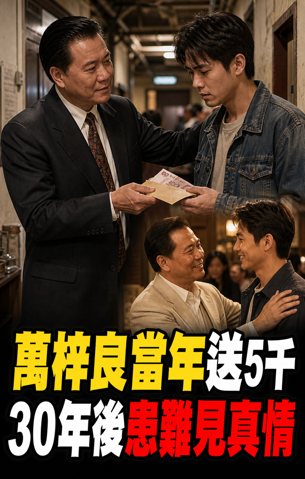 萬梓良當年塞5千元給窮演員，30年後患難見真情