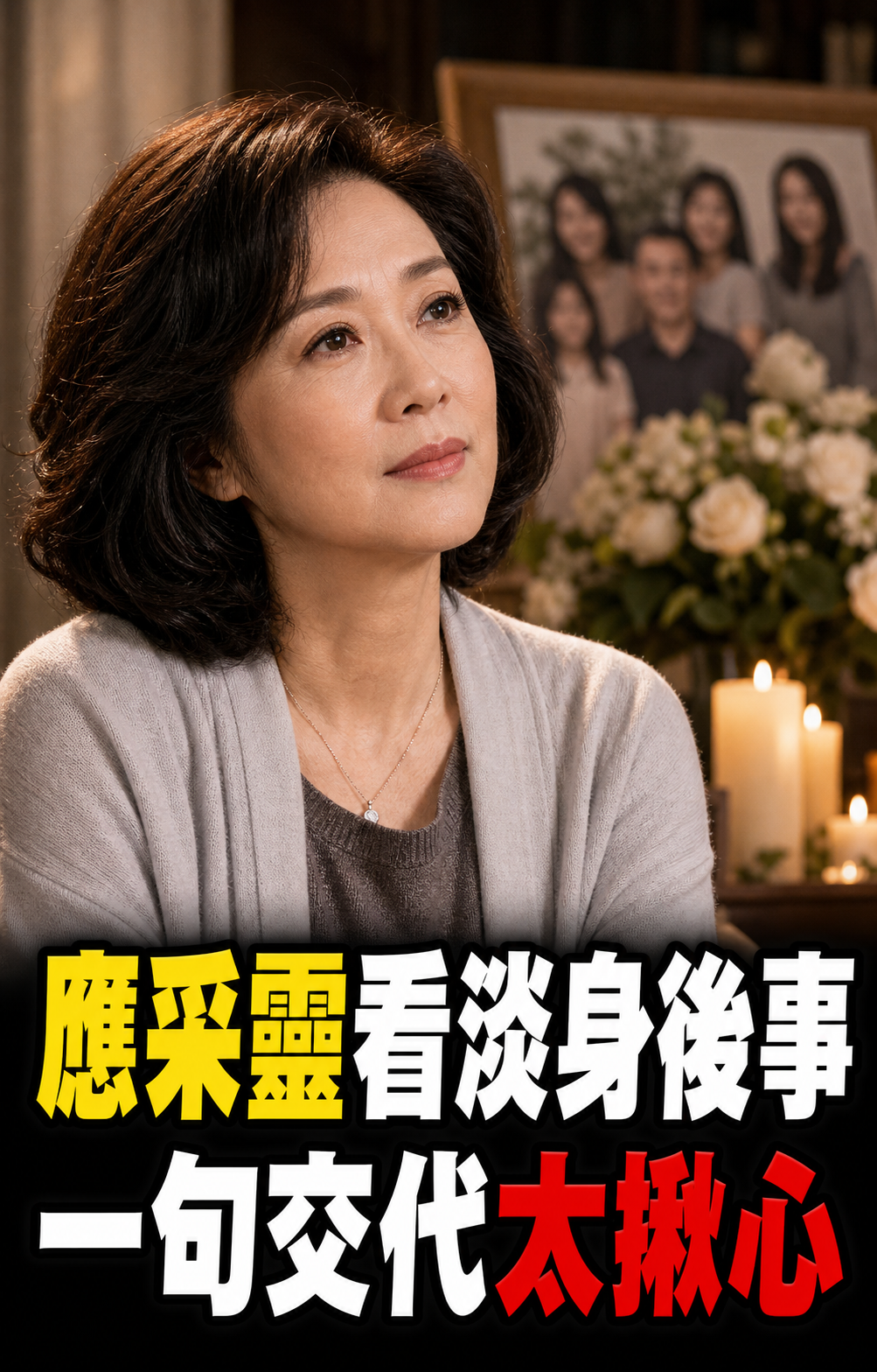 66歲應采靈看淡身後事,喪女20年一句交代讓人鼻酸