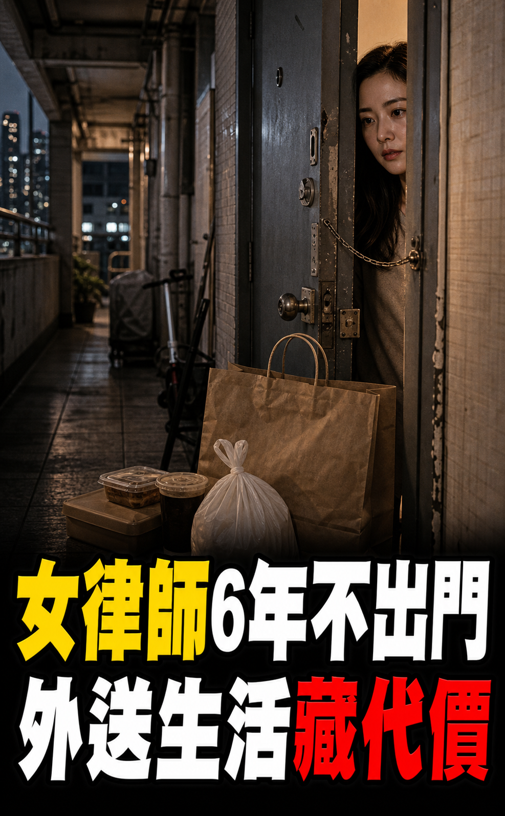 香港女律師6年不出門,每餐外送2000元背後藏驚人代價