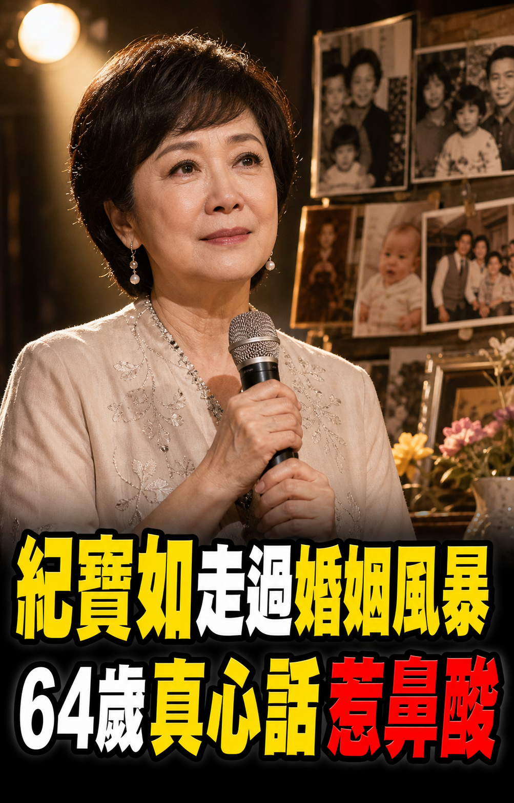 紀寶如走過婚姻風暴，64歲坦言最難放下的是家人