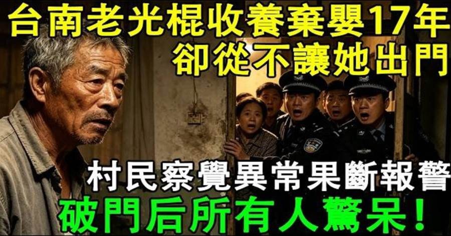 台南男子收養女嬰17年,村民察覺異樣後揭開背後真相
