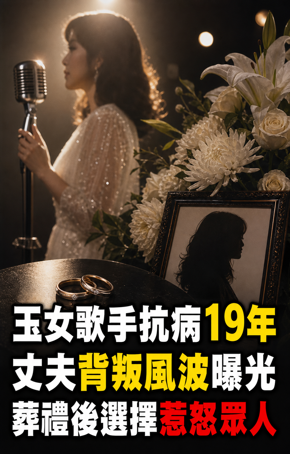 玉女歌手獨自抗病19年離世，丈夫背叛與葬禮舉動曝光，轉身再婚惹怒眾人