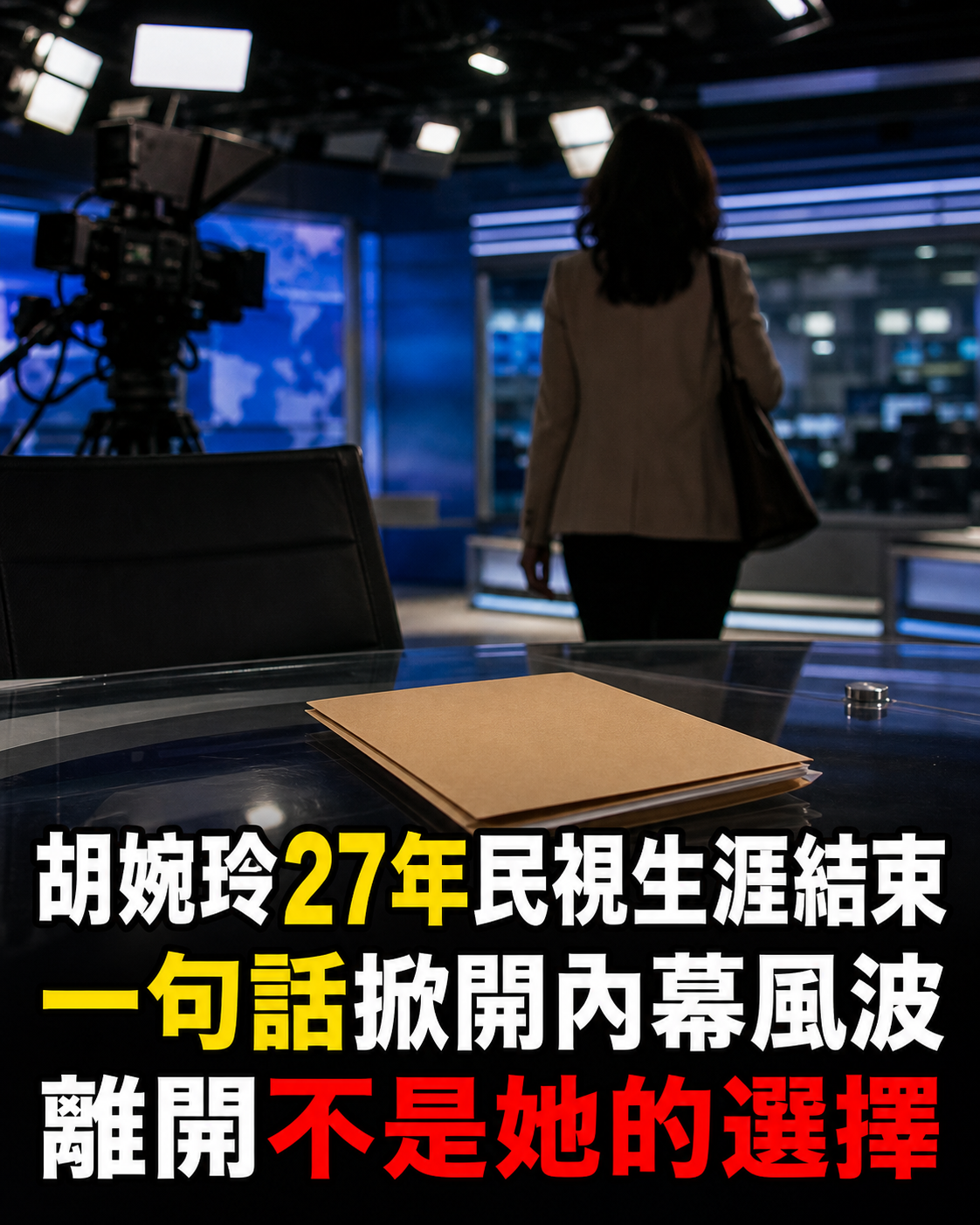 胡婉玲27年民視生涯突然結束,一句離開不是我的選擇,掀開新聞圈內幕風波
