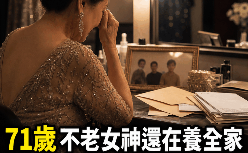 71歲不老女神被爆還在養全家，3個兒子長期依賴，她落淚說「不敢退休」