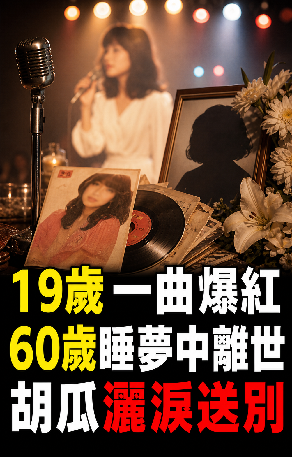 台灣第一代玉女偶像19歲爆紅後跌落神壇,晚年在睡夢中離世,胡瓜送別忍不住落淚