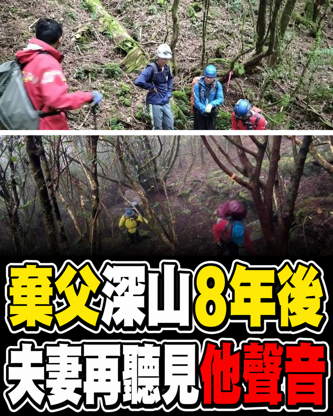 90歲父親被兒子丟進深山，8年後夫妻重回山裡，熟悉聲音讓兩人當場發抖