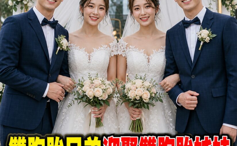 雙胞胎兄弟迎娶雙胞胎姐妹，親戚發問「怎麼分得清」，婆婆笑曝2個特徵