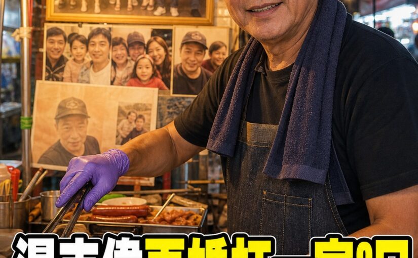 湯志偉再婚扛起3名繼子女與一家8口生計，64歲轉戰夜市擺攤近況曝光