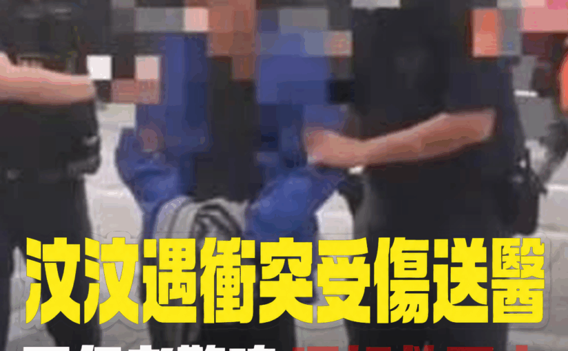 汶汶遇衝突受傷送醫！同行者一旁嚇壞，還好最後有救回來