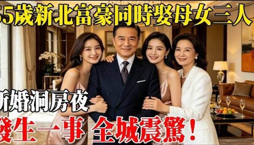 55歲新北富豪迎娶母女三人「洞房夜一件事」讓全城震驚
