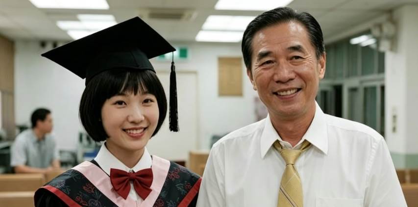 臺南老闆資助女孩12年未見,博士赴臺謝恩,一開口喊「阿爸」全場安靜
