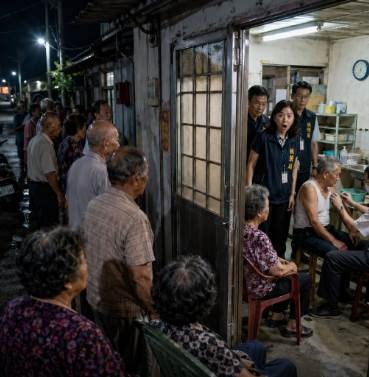彰化鄉下一間無照「夜間診所」老人夜夜排隊接受注射,衛生局闖入後震驚...