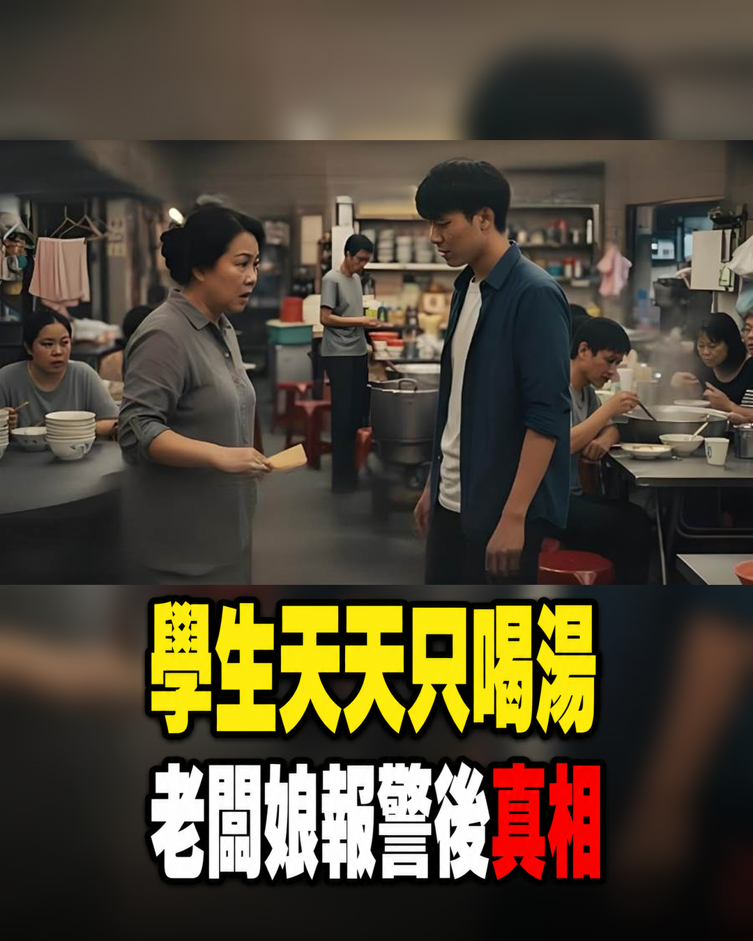 大陸交換生天天去高雄某面攤「只喝湯」老闆娘起疑後報警,學生拿出一封信後全場震驚