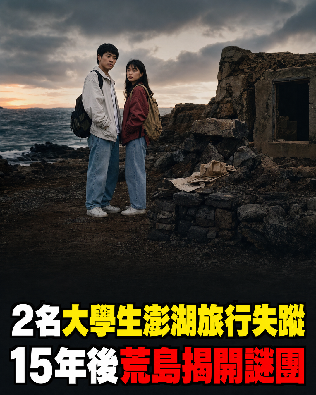 1989年兩名大學生,在澎湖旅行時失蹤!15年後,謎團在澎湖附近的一座荒島上揭開