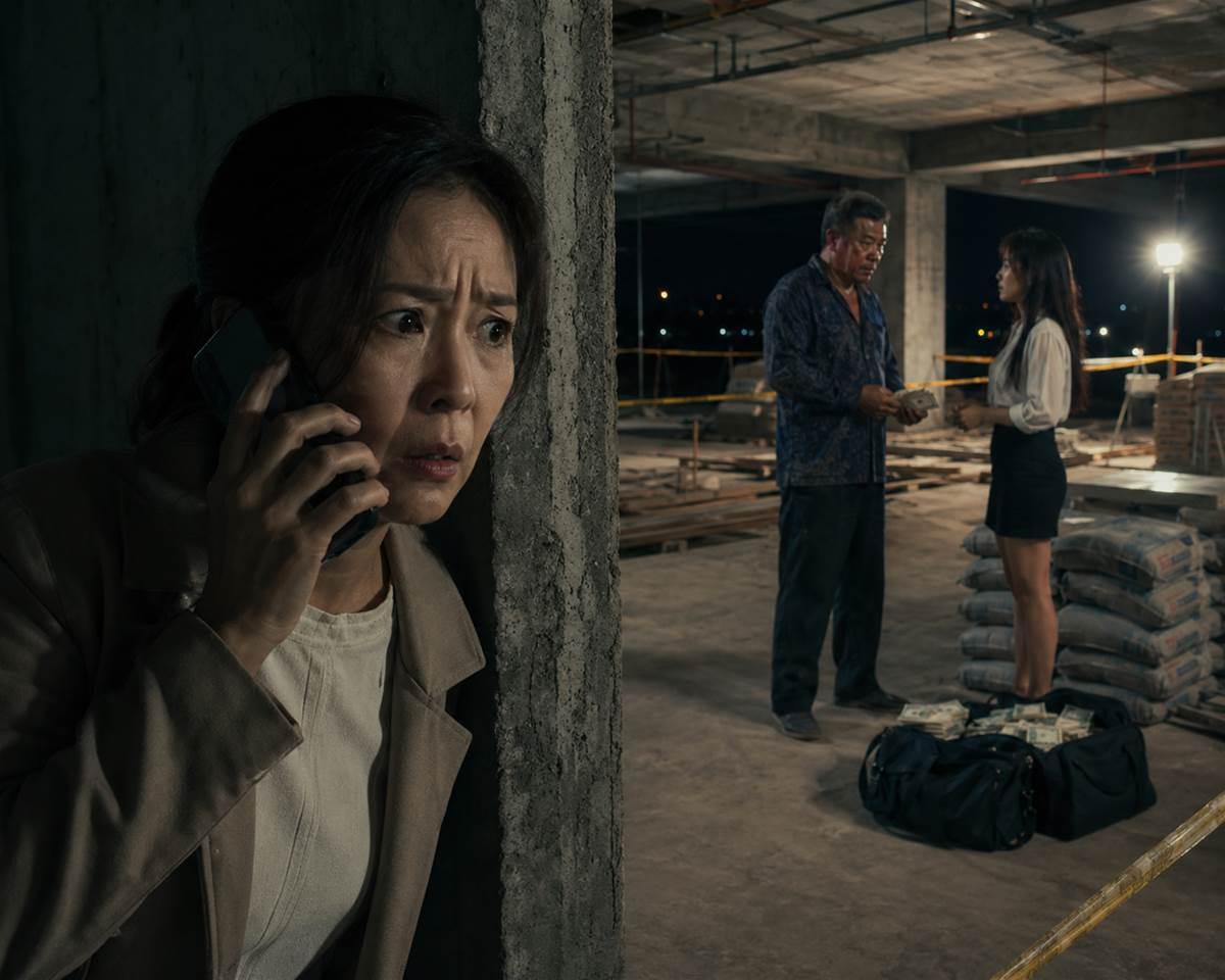 高雄56歲包工頭每週都給女秘書50萬元，老婆忍了3年終於跟蹤！她看見兩人進入廢棄工地後一幕直接打電話報警