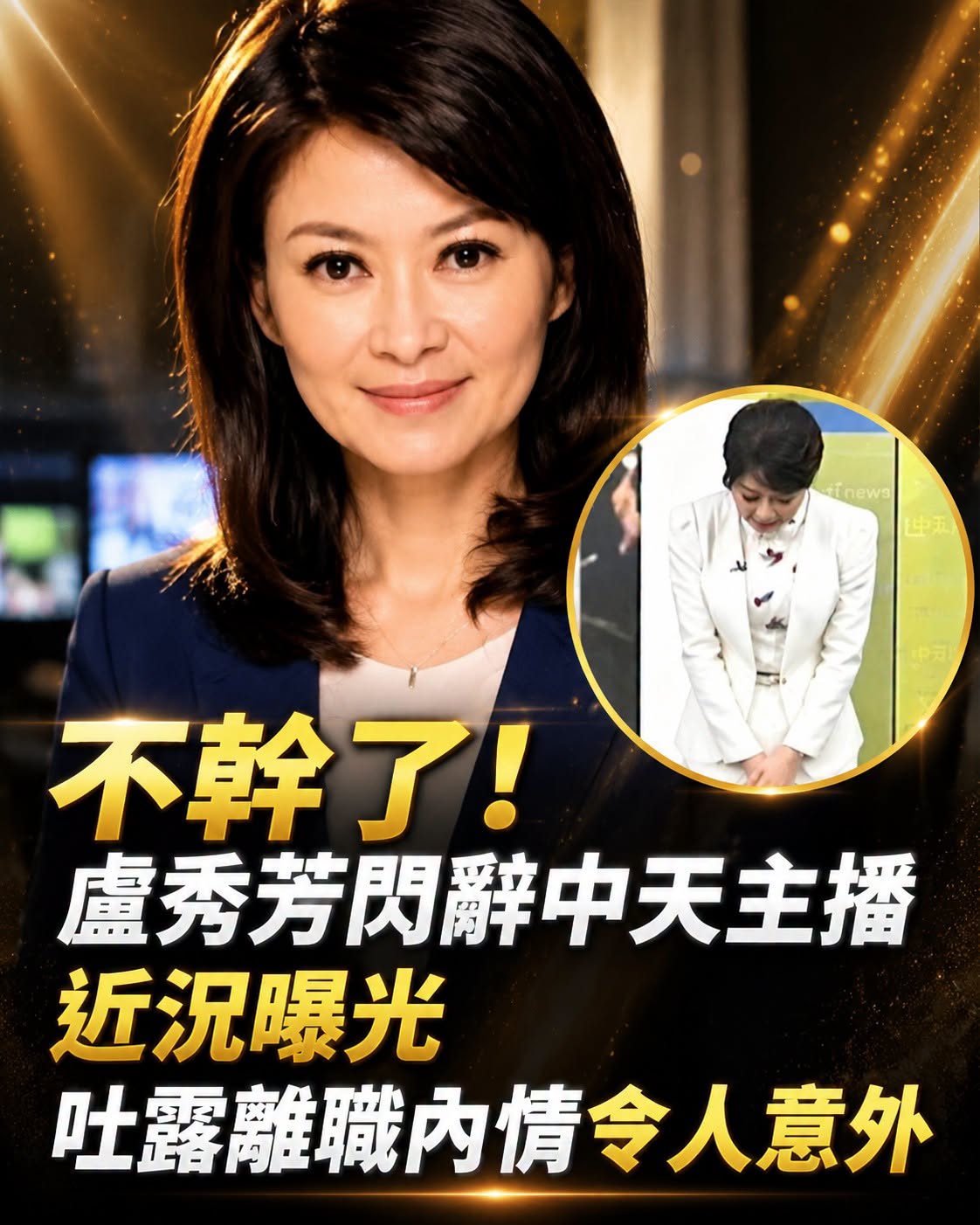 盧秀芳陪觀眾30多年突然交棒，卸下主播話筒不是退休「新身分」曝光人生再轉彎