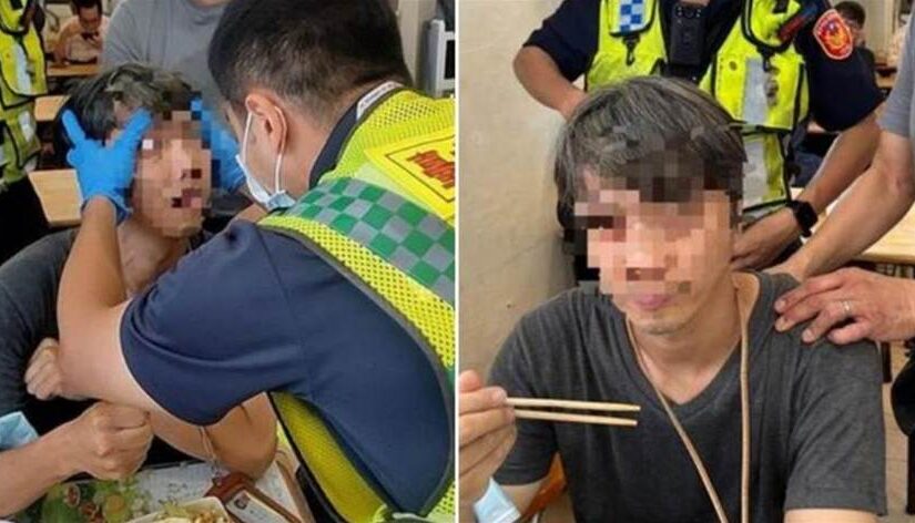 台中男用餐到一半突「石化」，眾人嚇壞，送醫後得知竟是這原因