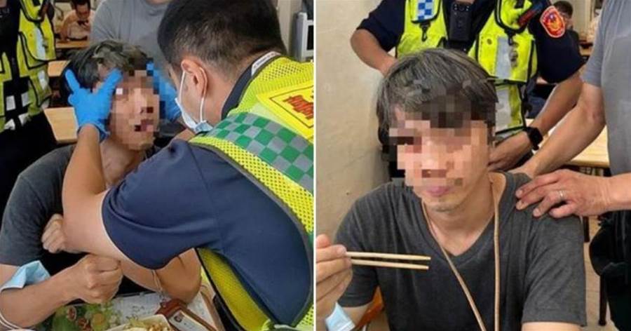 台中男用餐到一半突「石化」，眾人嚇壞，送醫後得知竟是這原因