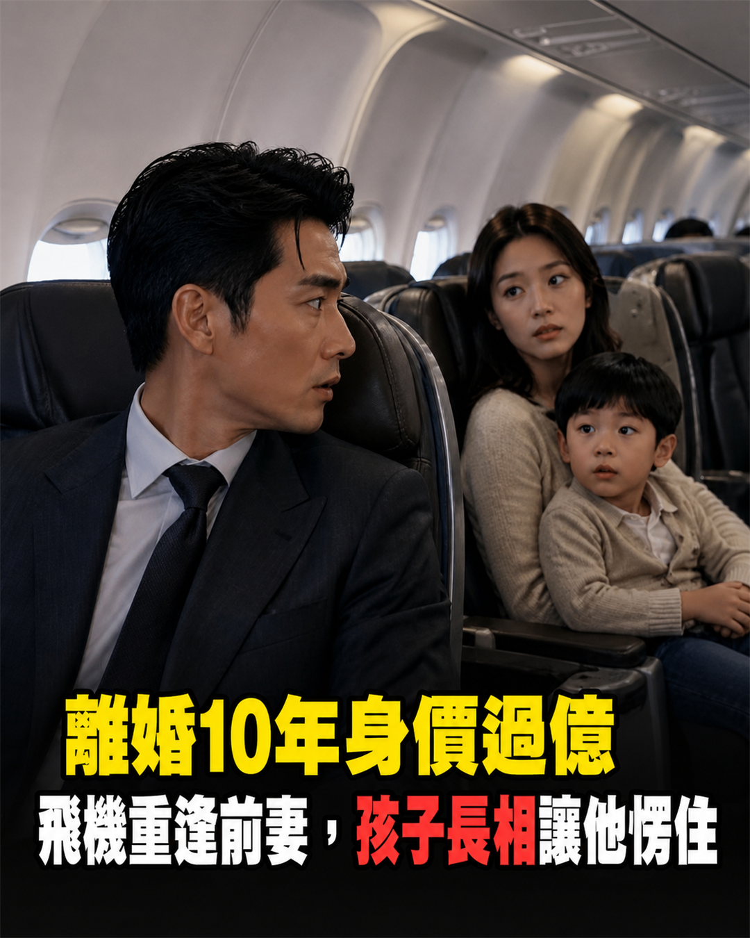 我離婚10年已身價過億,在飛機上遇見前妻,本想裝作不認識,直到看到孩子長相:我懵了!