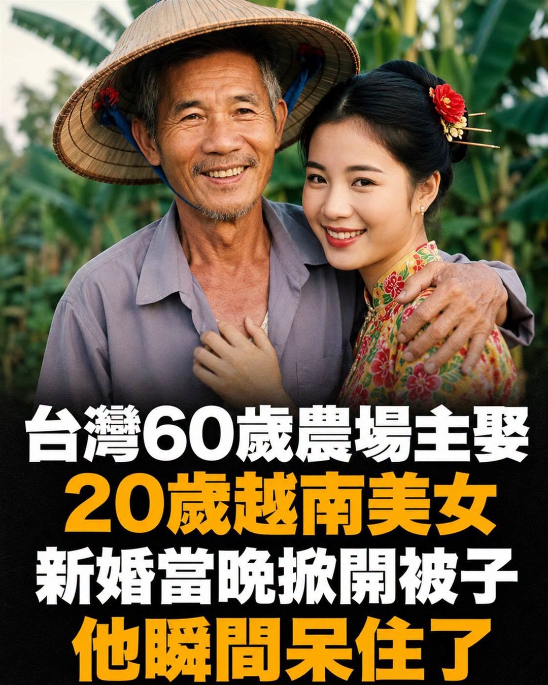 台灣60歲農場主娶20歲越南女孩，穀倉裡一碗河粉後的人生轉折