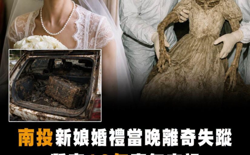 南投25歲新娘婚禮當晚離奇失蹤，12年後廢車行李艙出現遺骸，警方追出的名字讓人心碎