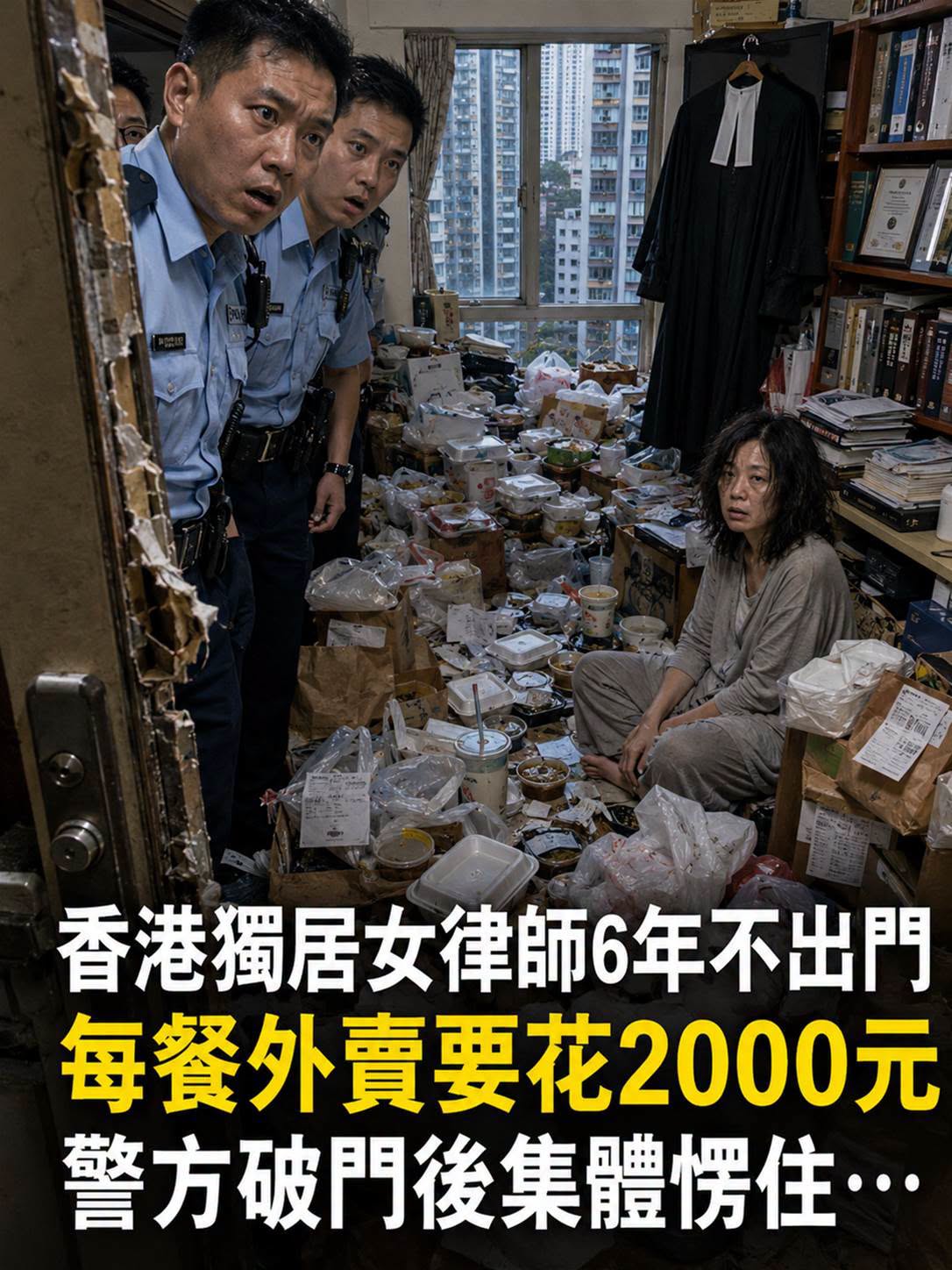 香港獨居女律師住處遭警方查看