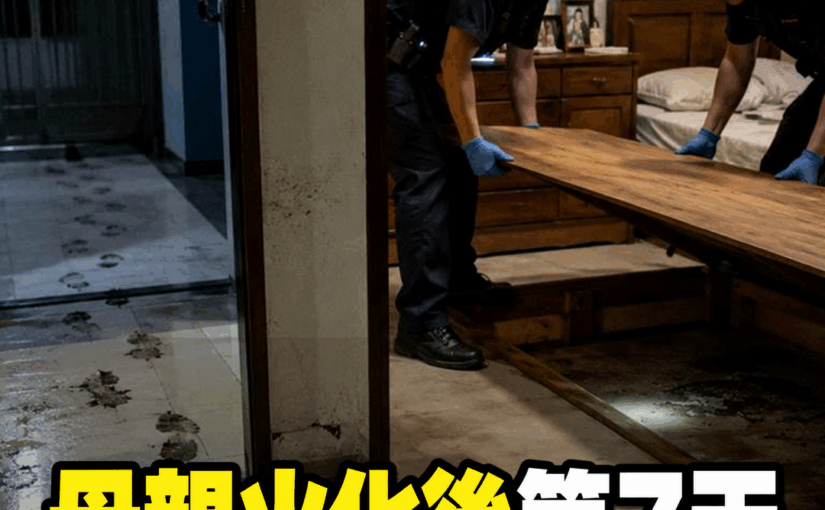 新北女子替母親辦完火化，7天後家門口竟出現一串濕腳印，警方掀開床板後所有人全看傻了