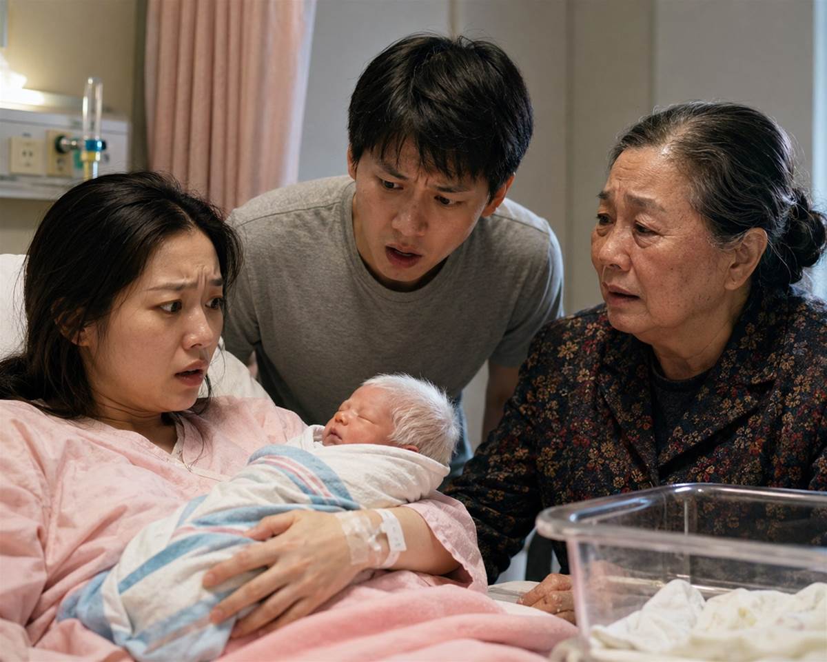 高雄夫妻生下滿頭白髮的嬰兒,做了8次親子鑑定都是親生!奶奶看到孩子後終於說出家族秘密