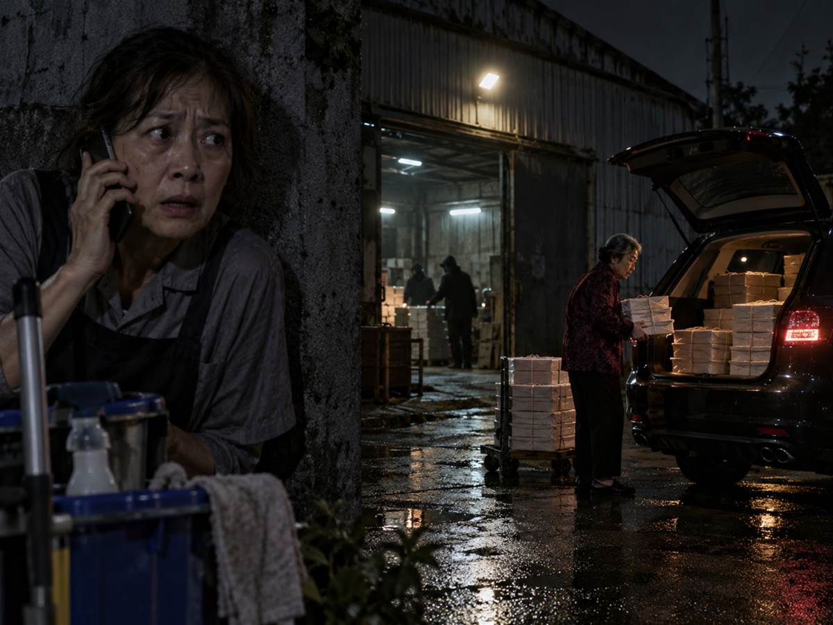 台中69歲老闆娘每天打包12份便當，清潔工跟車第40天，看見紙條後立刻報警