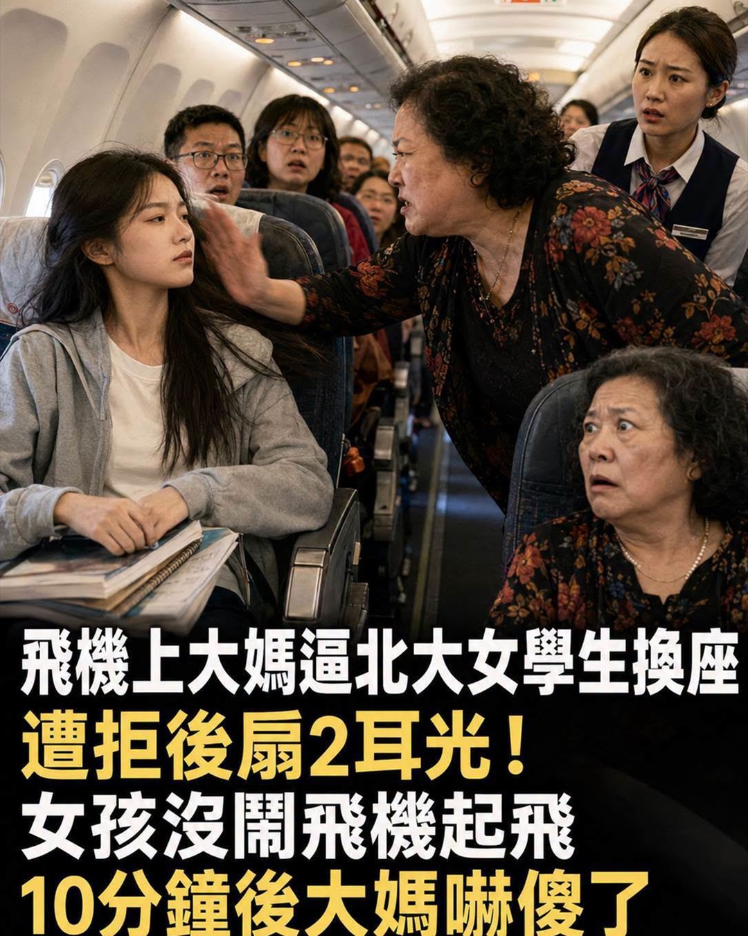 飛機客艙座位糾紛