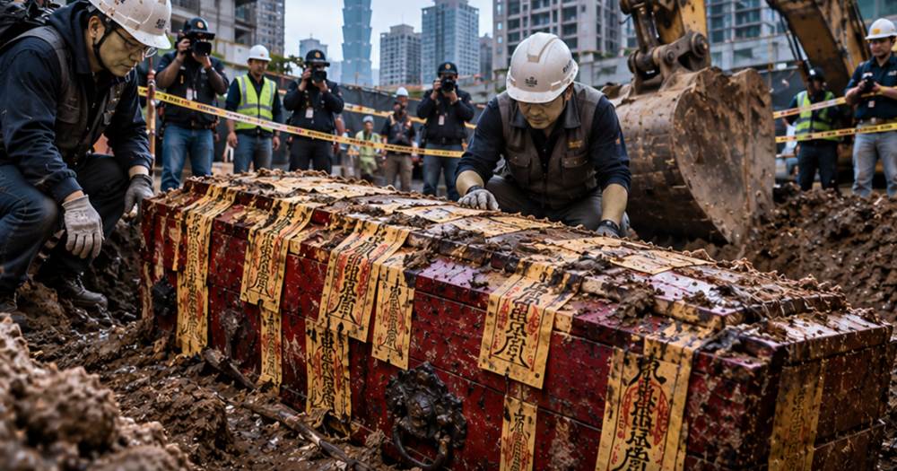 信義區豪宅挖出紅棺材，建商拿200萬想封口，30年舊案在921前夕曝光