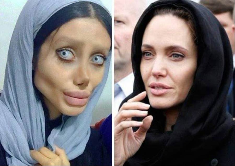 整形前後與妝容對比照片