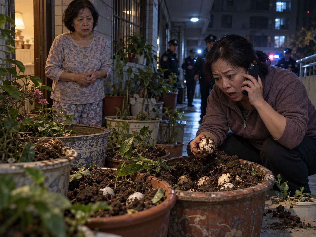 丈夫過世4個月,58歲寡婦每天半夜買12顆蛋,花盆底下到底藏著什麼
