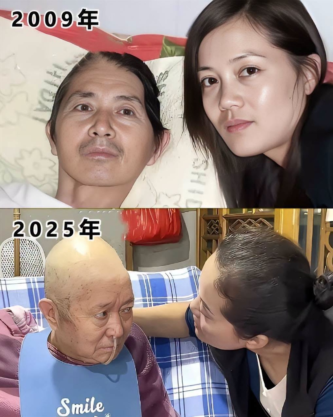 女子辭職照顧植物人父親16年半,曬出對比照後網友卻爭論一件事