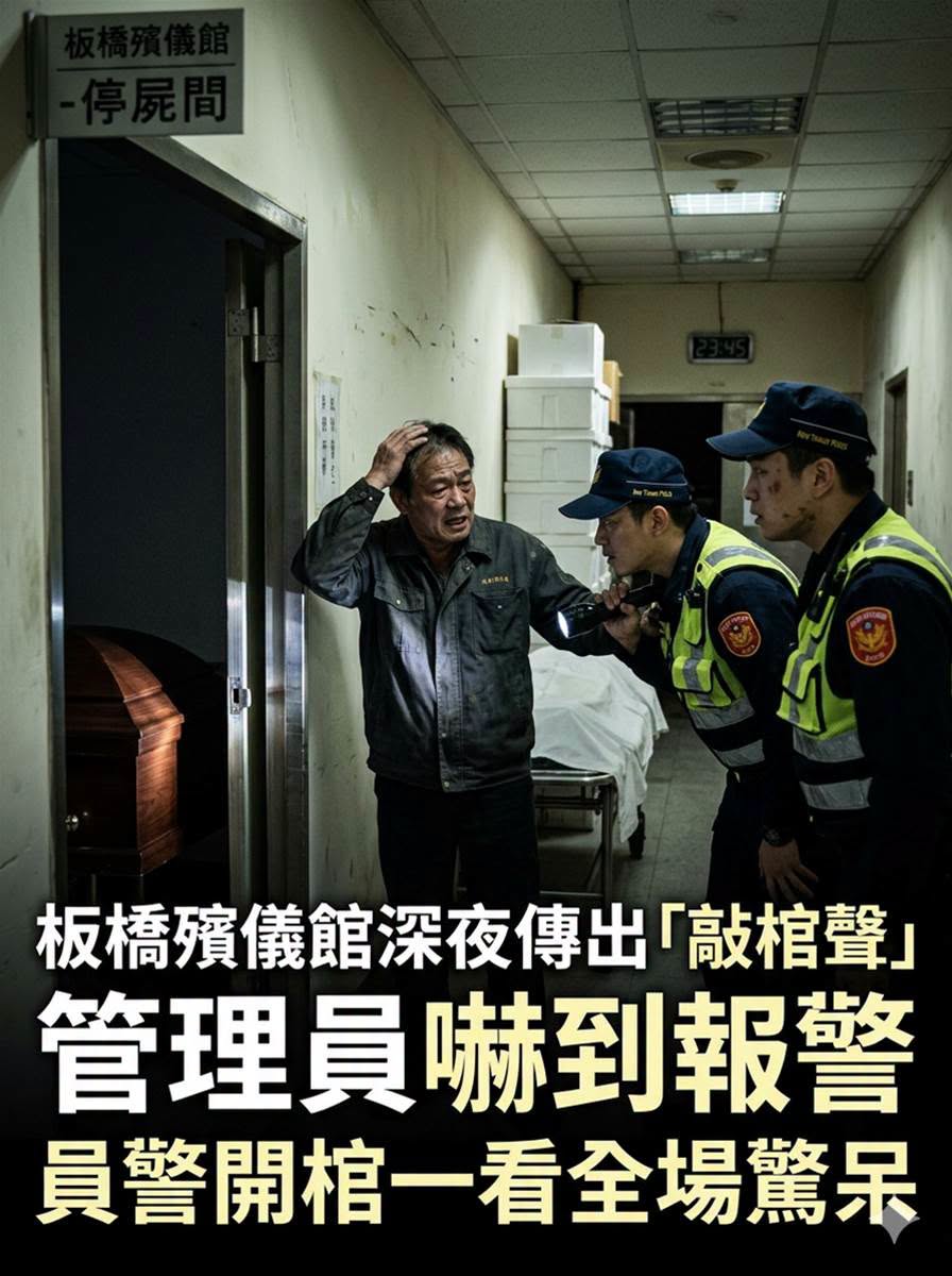 板橋殯儀館深夜傳出敲棺聲，員警開櫃後發現不對勁…背後真相曝光
