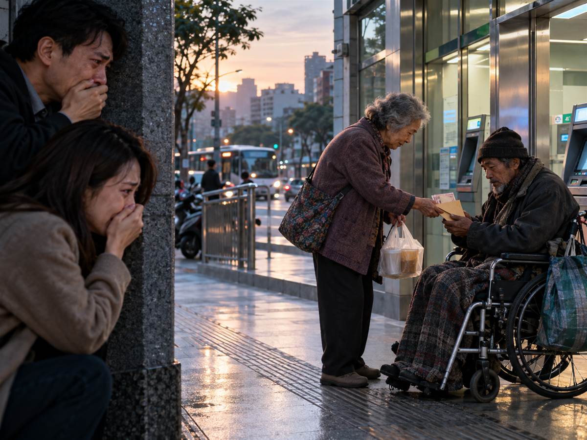 72歲阿嬤每天凌晨跑到銀行領3萬元,家人懷疑她遭詐騙!偷偷跟蹤第7天後,眼前一幕讓兒女全哭了